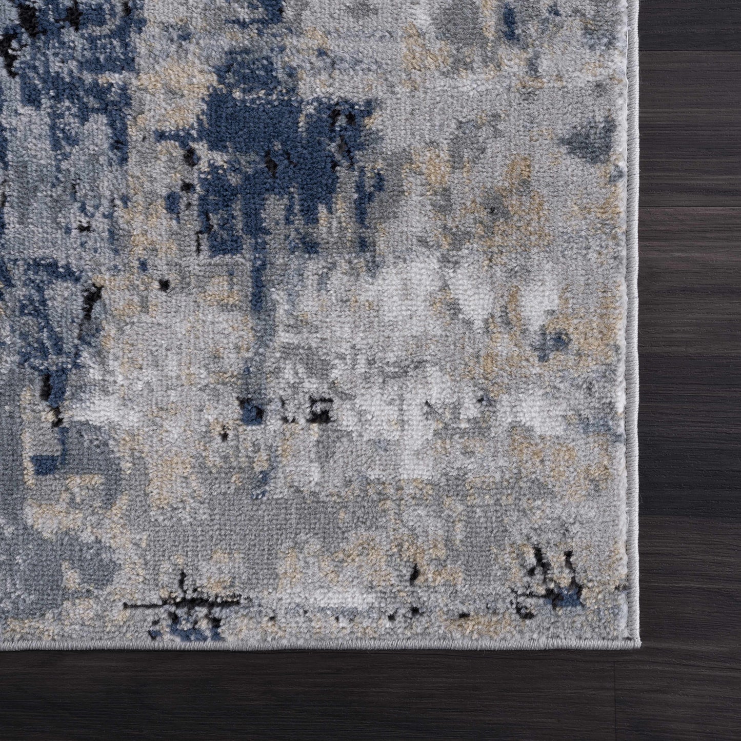 Blue Abstract Area Rug - Modern Stylish Design for Interiors