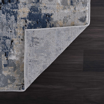 Blue Abstract Area Rug - Modern Stylish Design for Interiors
