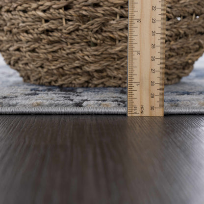 Blue Abstract Area Rug - Modern Stylish Design for Interiors