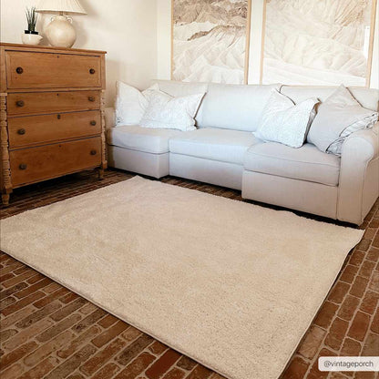 Washable Area Rug - Stylish Easy-Clean Soft Flooring Solution