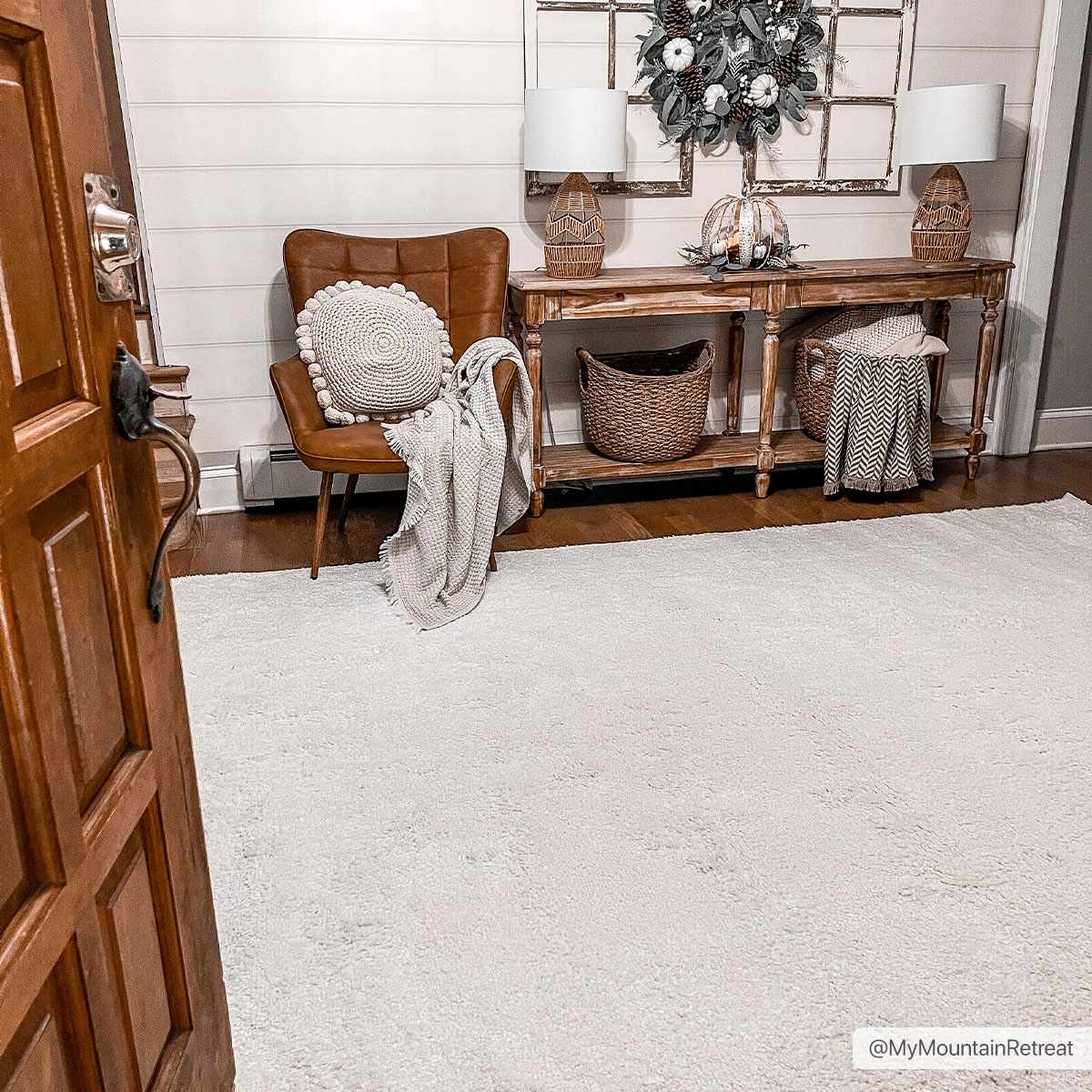 Washable Area Rug - Stylish Easy-Clean Soft Flooring Solution