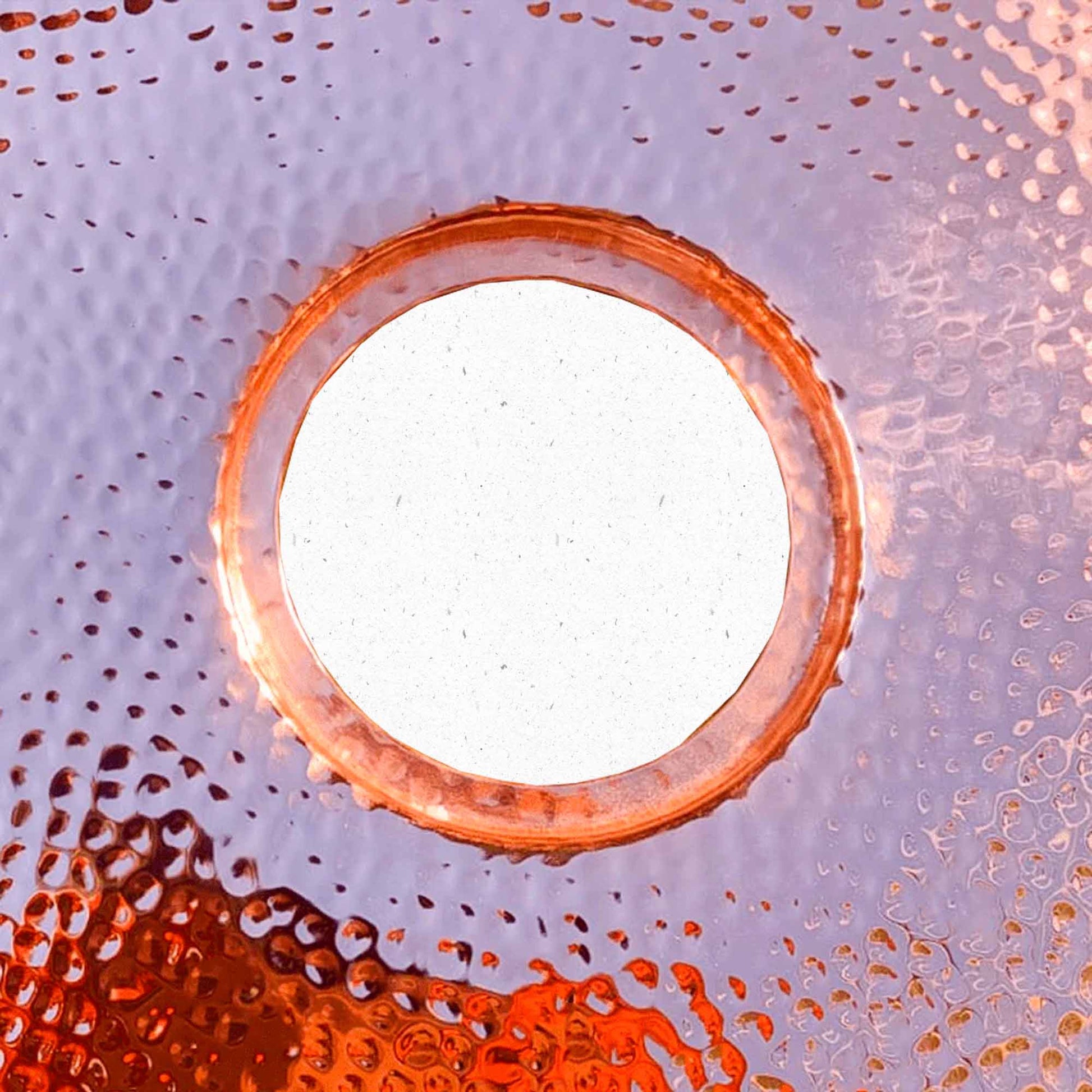 Handmade copper sink