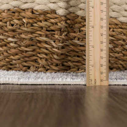 Hera Olive Washable Flat Pile Rug - Stylish  Easy to Clean