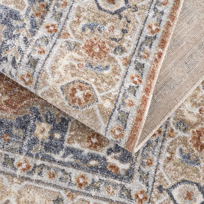 Washable Flat Pile Rug - Soft Durable Gael Rust Home Decor