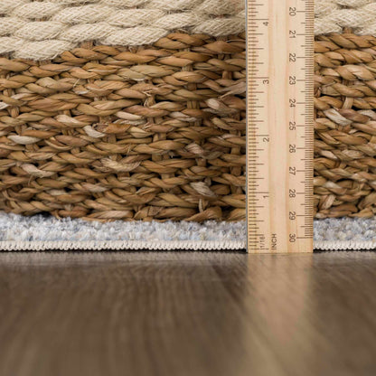 Washable Blue Flat Pile Rug - Stylish Durable Home Decor