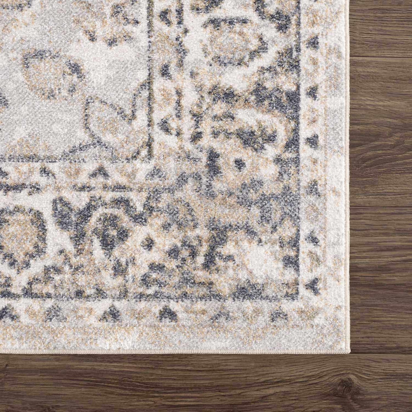 Beige Washable Flat Pile Rug - Stylish Home Décor