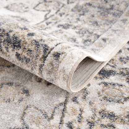 Beige Washable Flat Pile Rug - Stylish Home Décor