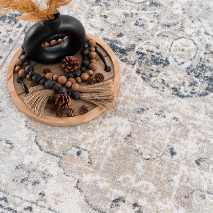 Washable Modern Area Rug - Soft Durable Flat Pile Design