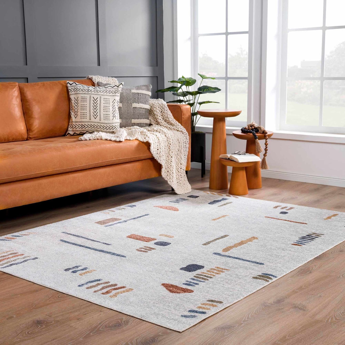 Washable Area Rug - Modern Stylish Durable Easy to Clean