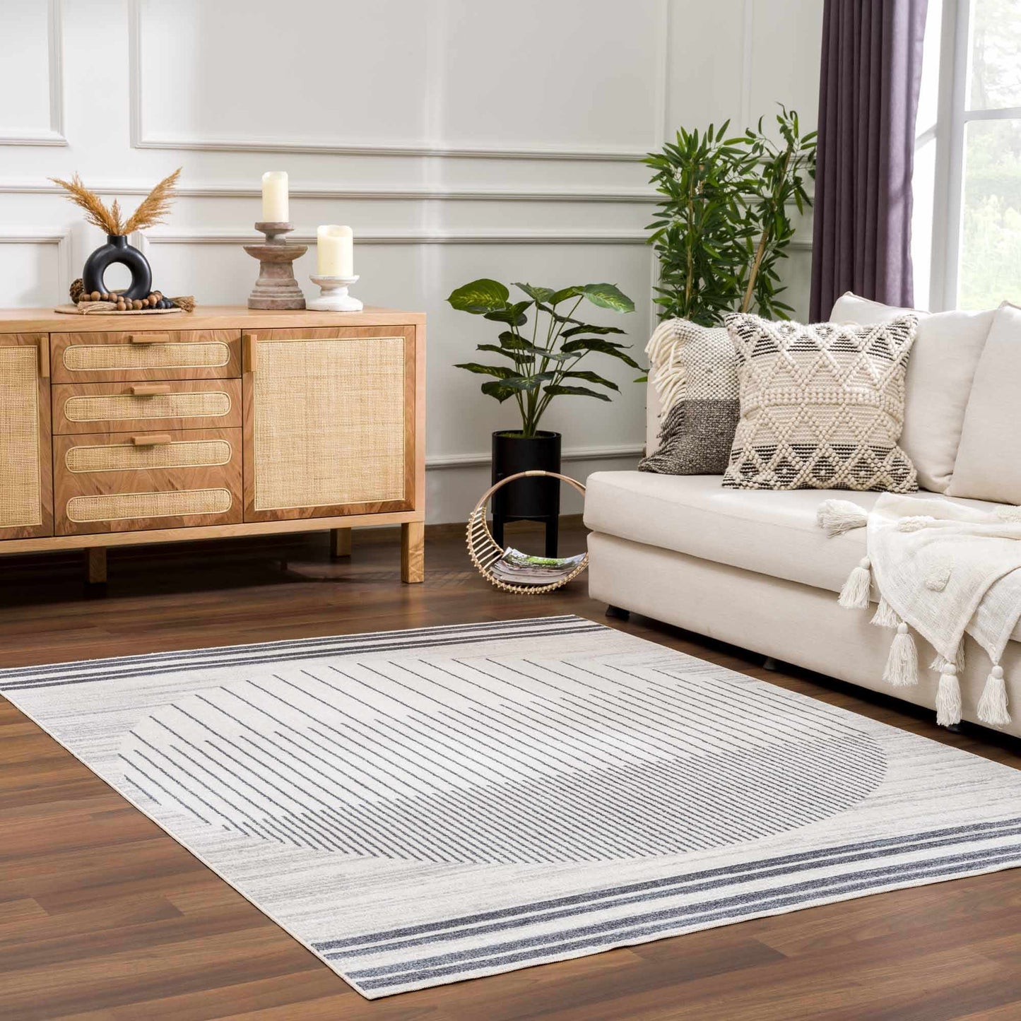 Thad Washable Area Rug - Soft Durable Stylish Floor Covering