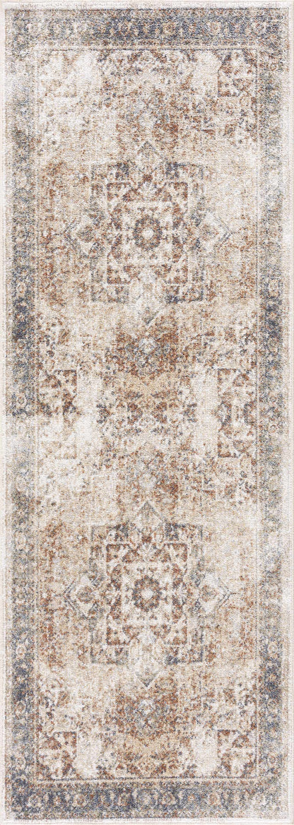 Heritage Washable Area Rug - Classic Flat Pile Design for Easy Care