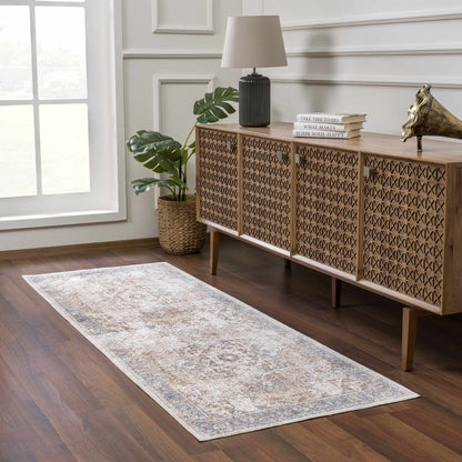 Heritage Washable Area Rug - Classic Flat Pile Design for Easy Care