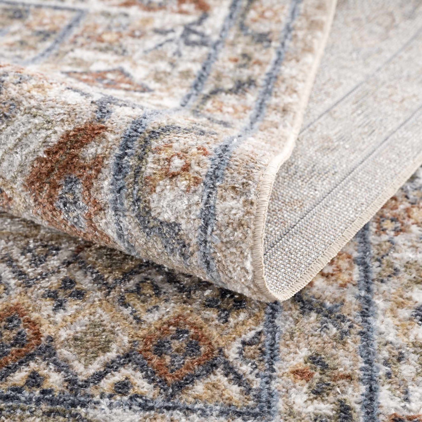 Washable Flat Pile Area Rug - Stylish  Easy to Clean