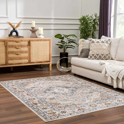 Washable Flat Pile Area Rug - Stylish  Easy to Clean