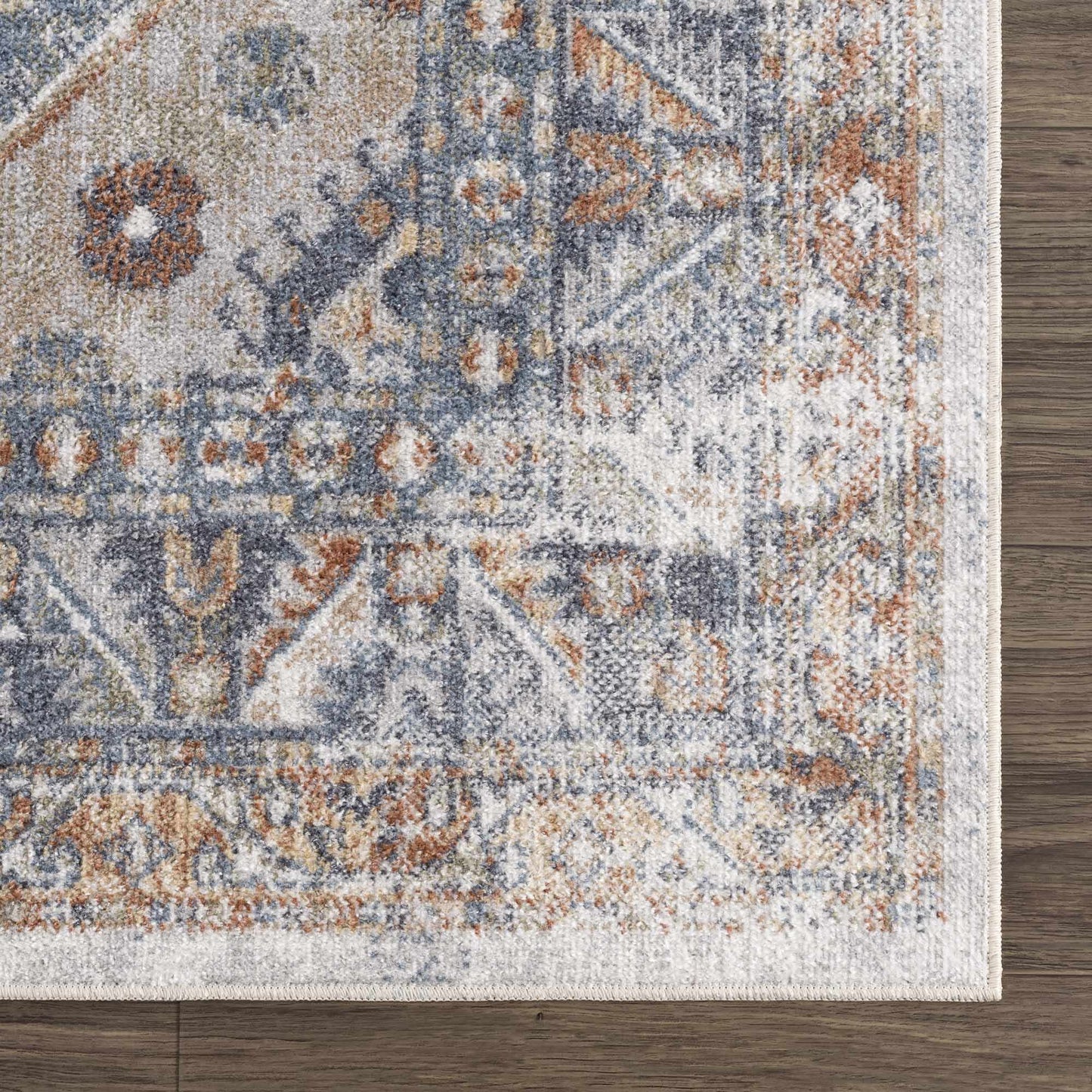 Afya patterned flat pile rug