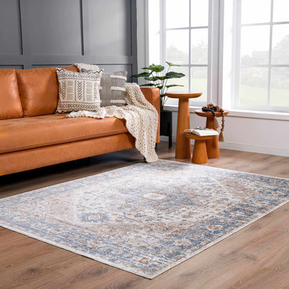 Washable Flat Pile Area Rug - Soft Durable Stylish Home Decor