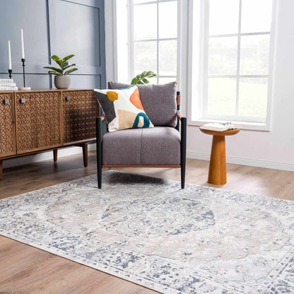 Washable Modern Area Rug - Soft Durable Flat Pile Design