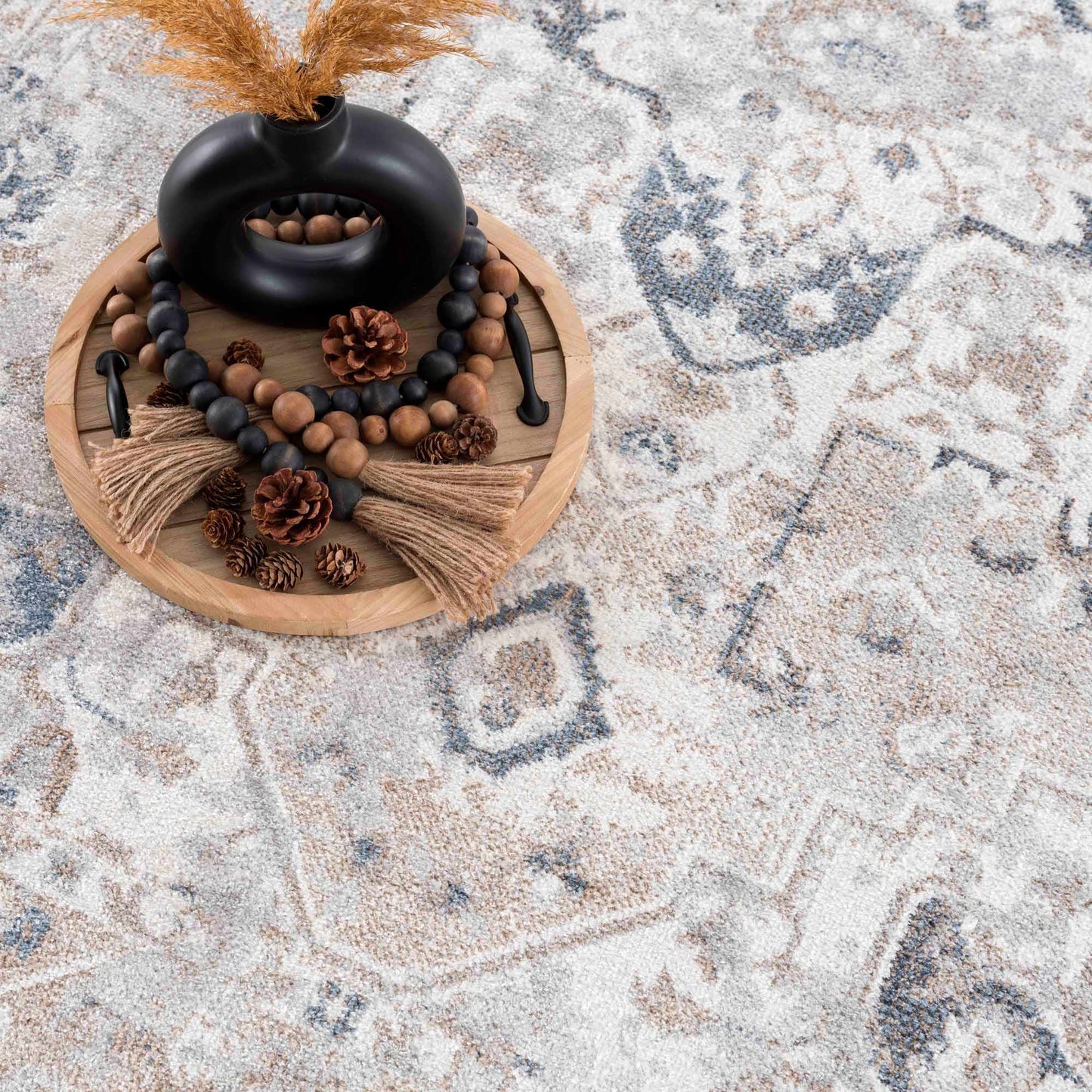 Washable Flat Pile Area Rug - Soft Durable Home Decor