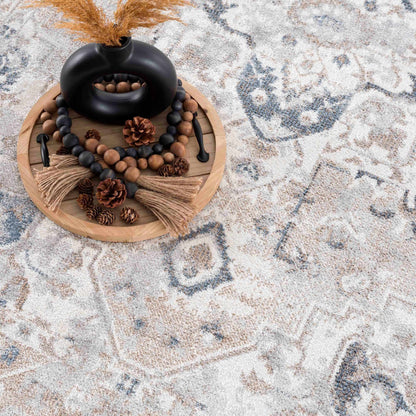 Washable Flat Pile Area Rug - Soft Durable Home Decor