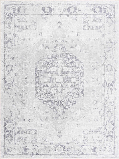 Washable Flat Pile Rug - Stylish Durable Home Decor in Akram Antrasit