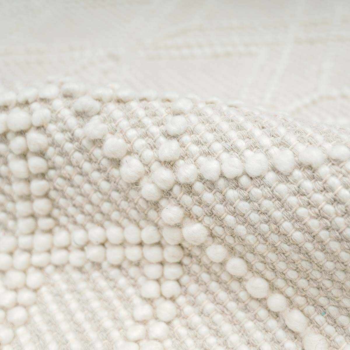 Beige Wool Rug - Ramsbury Trellis Design for Cozy Interiors