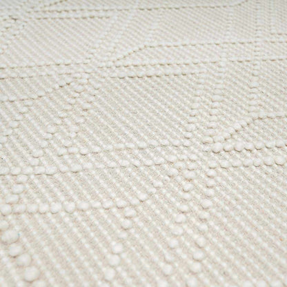 Beige Wool Rug - Ramsbury Trellis Design for Cozy Interiors