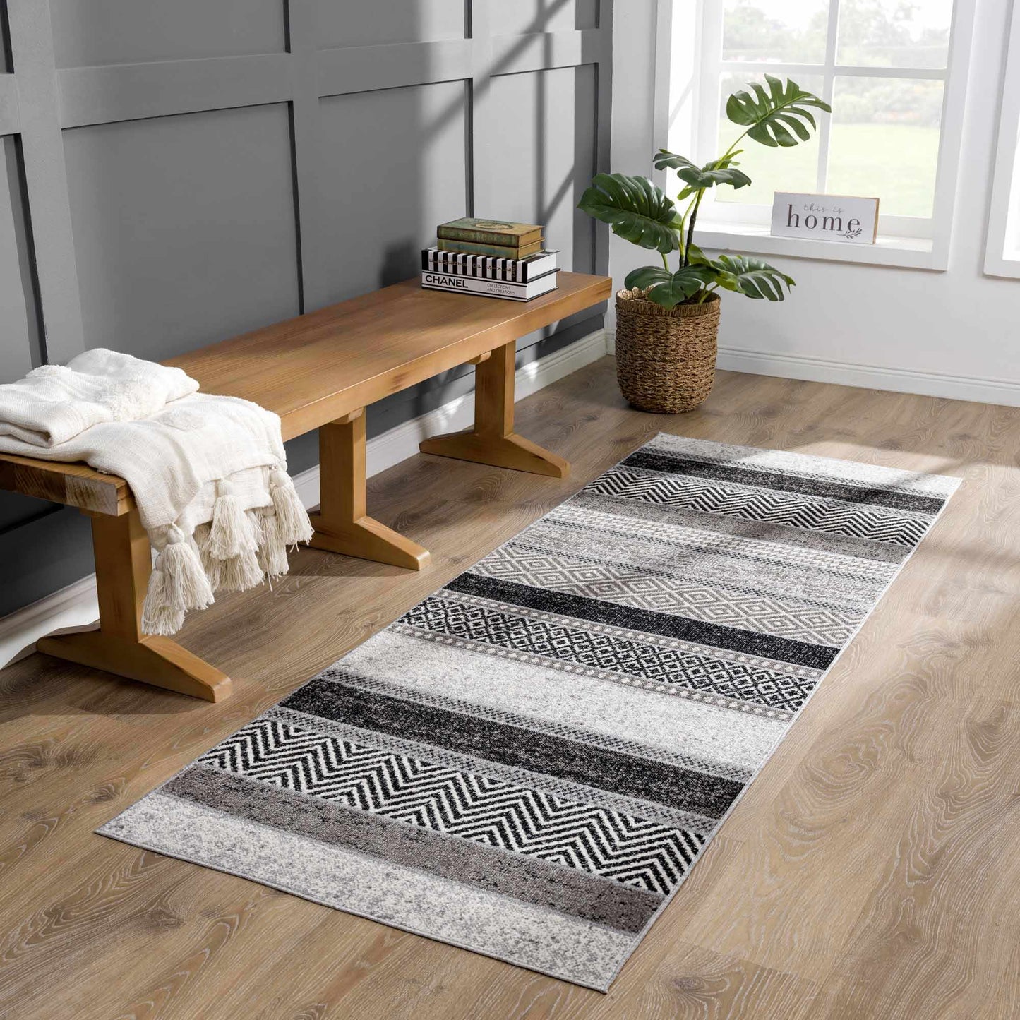 Middlestown Washable Area Rug - Stylish Durable Easy Clean Rug for Any Room