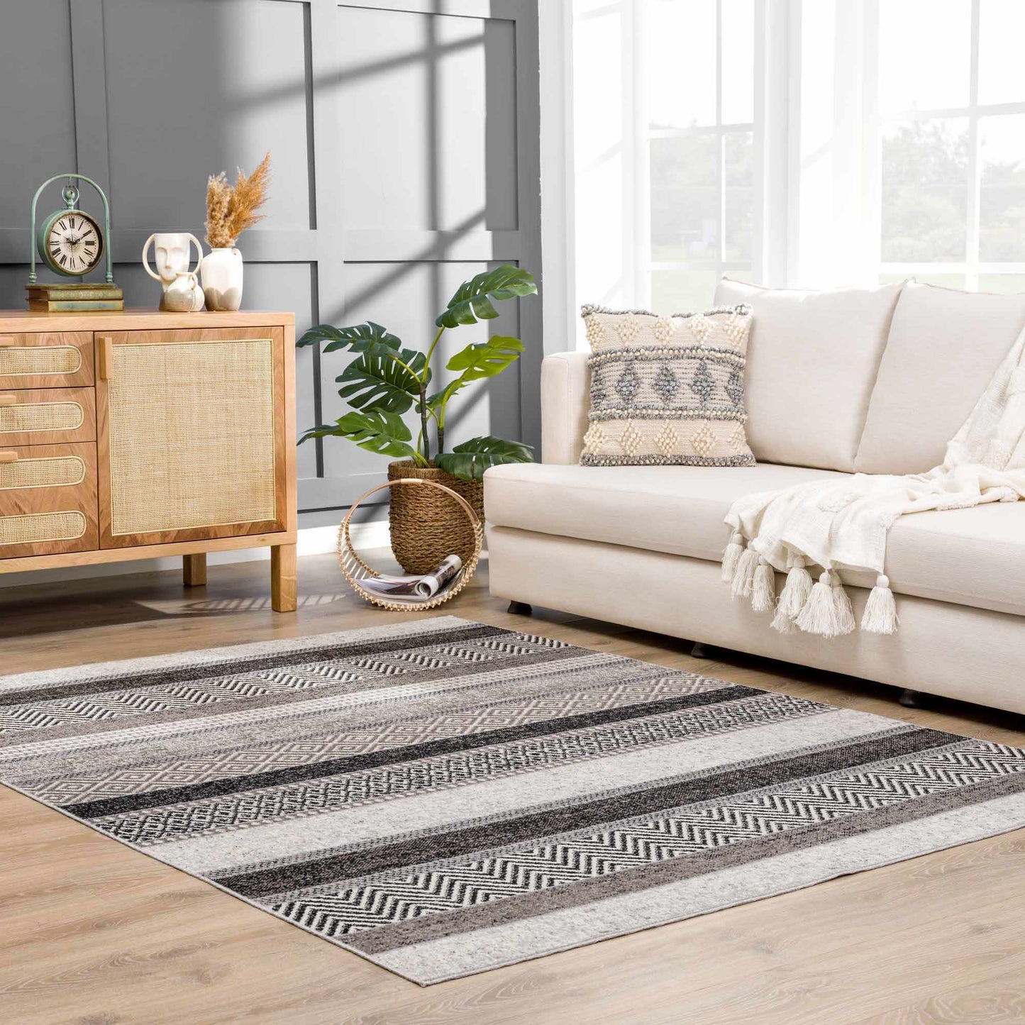 Middlestown Washable Area Rug - Stylish Durable Easy Clean Rug for Any Room
