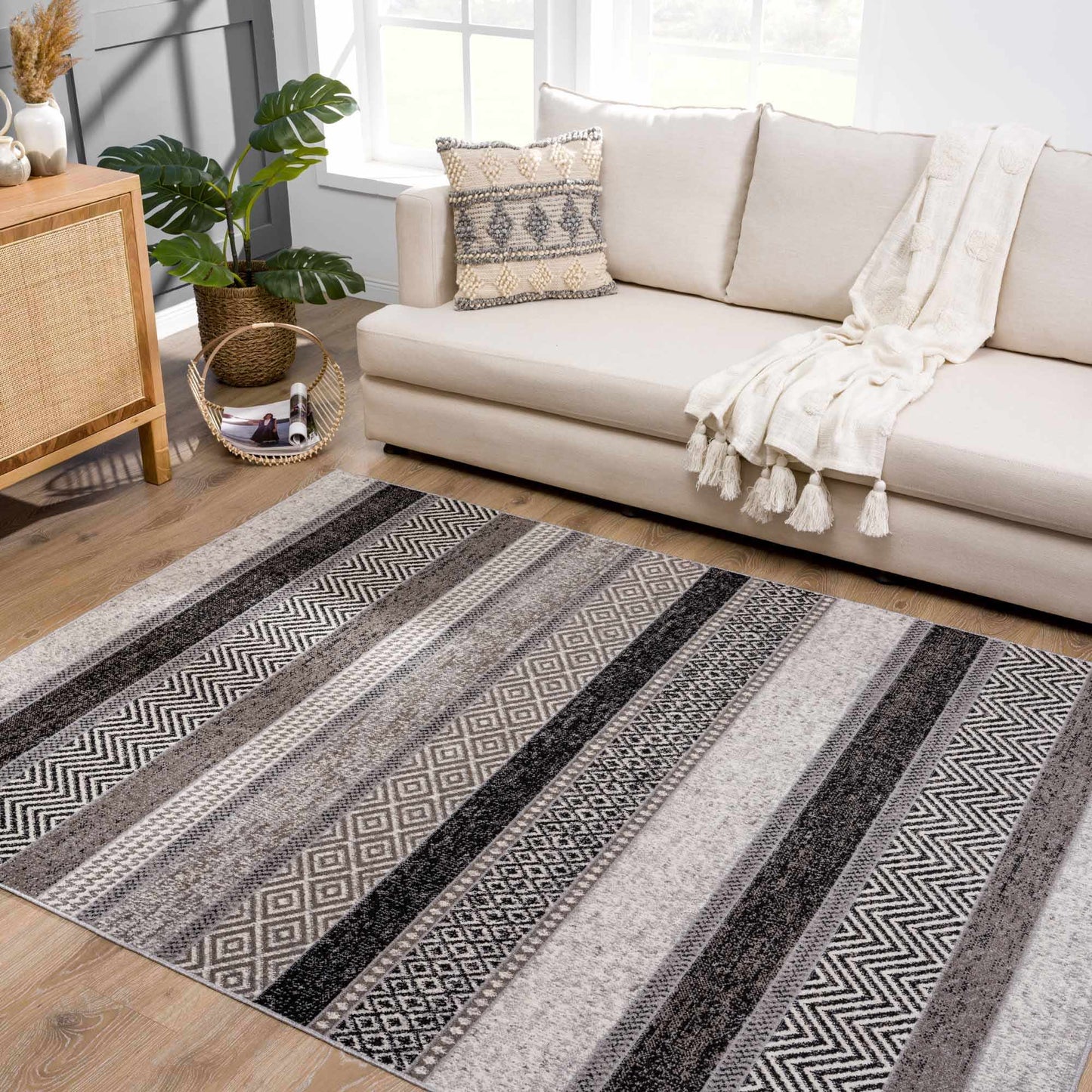 Middlestown Washable Area Rug - Stylish Durable Easy Clean Rug for Any Room