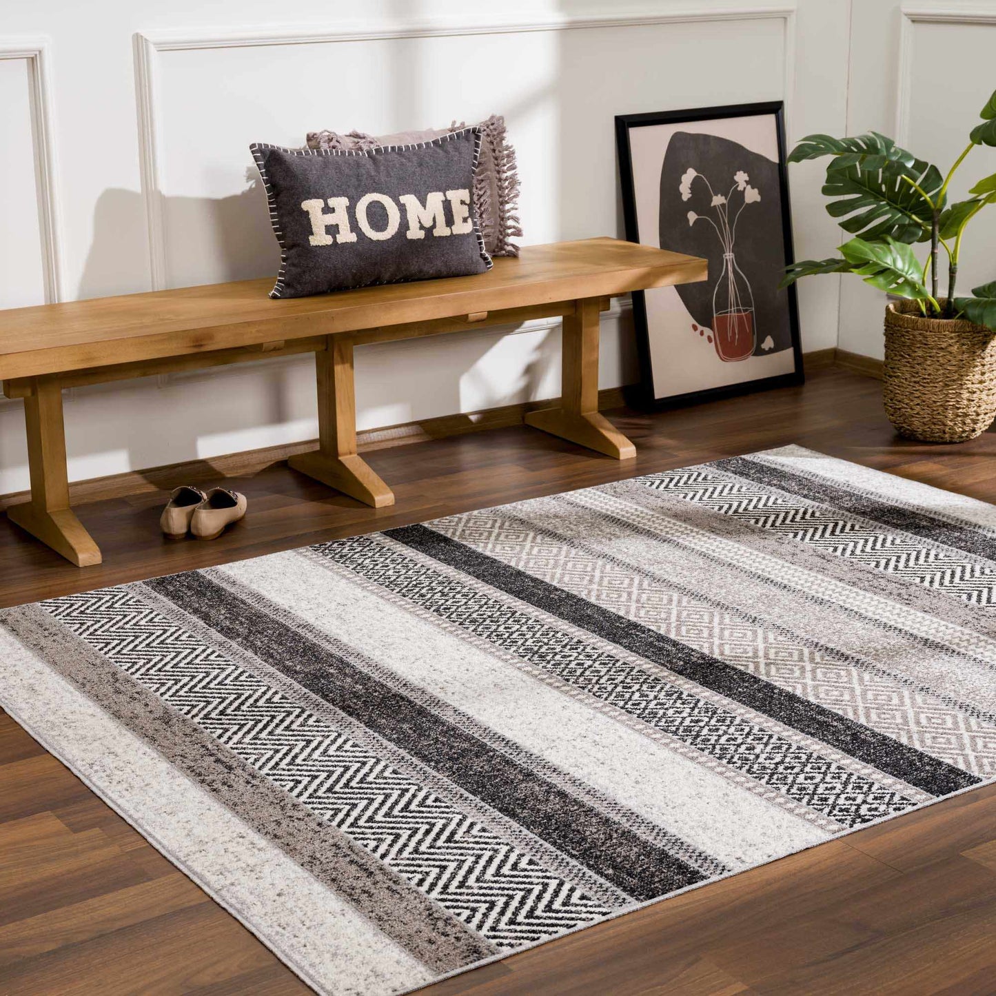 Middlestown Washable Area Rug - Stylish Durable Easy Clean Rug for Any Room