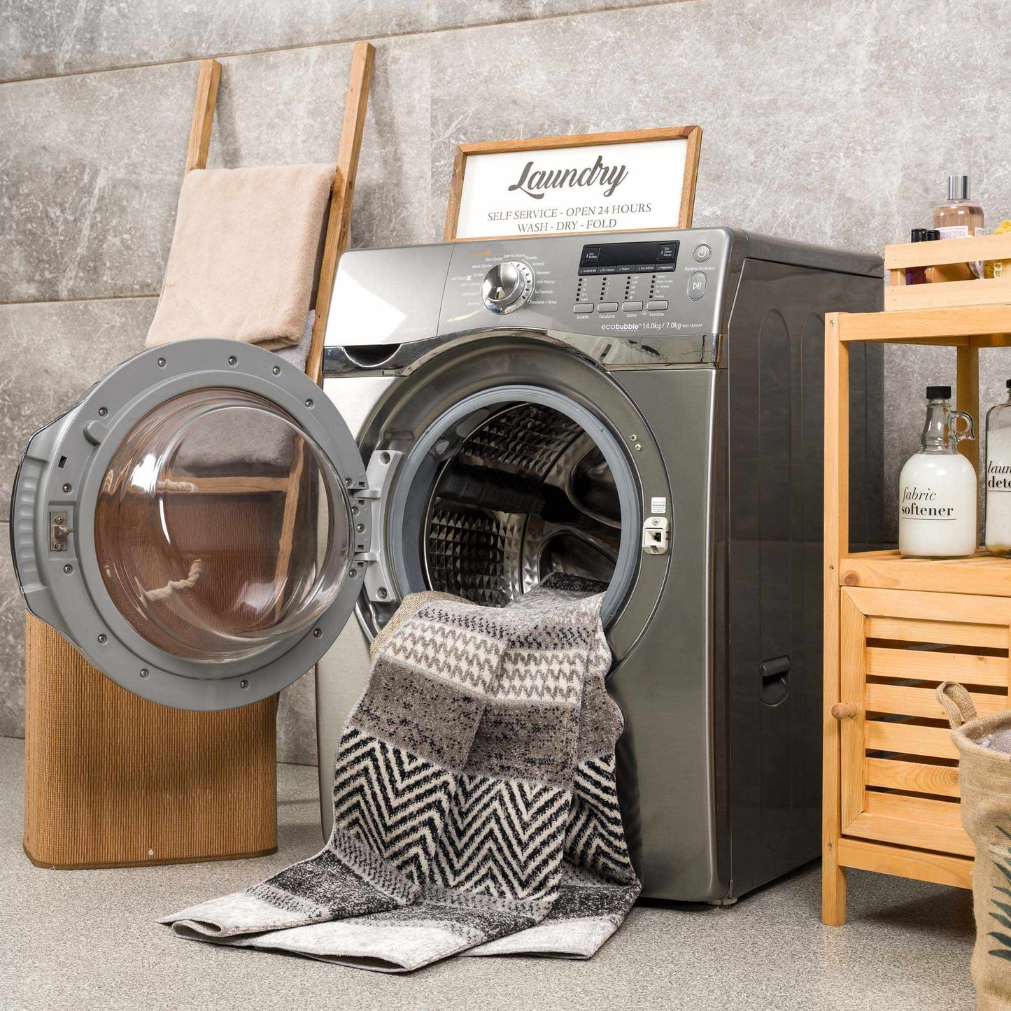 Middlestown Washable Area Rug - Stylish Durable Easy Clean Rug for Any Room