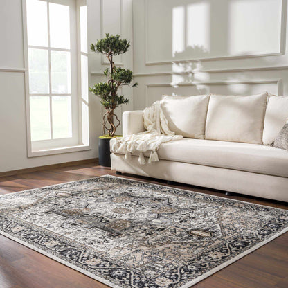 Washable Area Rug - Stylish Durable Easy Clean Rug for Any Room
