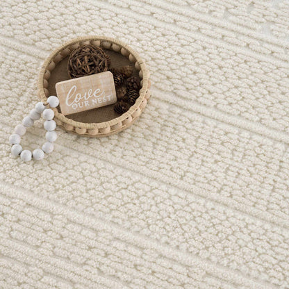 Bahar Cream Washable Area Rug - Stylish Home Décor
