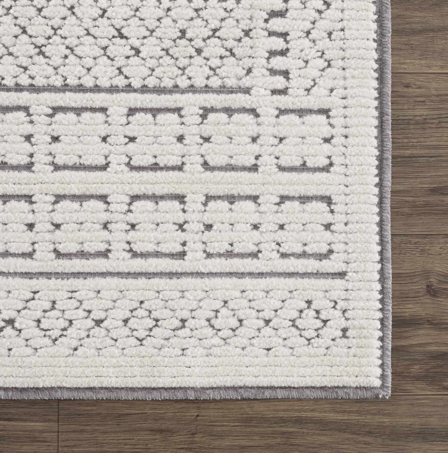 Cream Gray Washable Area Rug - Clearance Sale