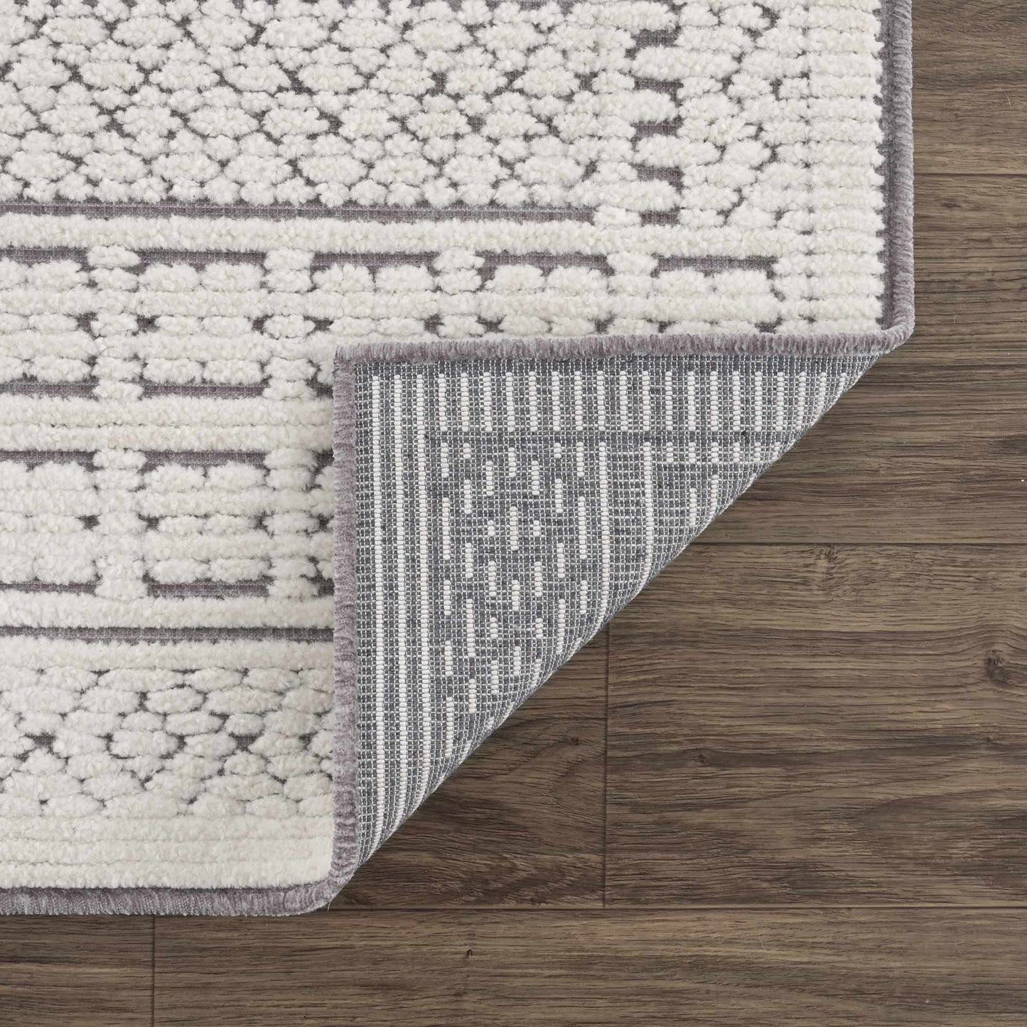 Cream Gray Washable Area Rug - Clearance Sale
