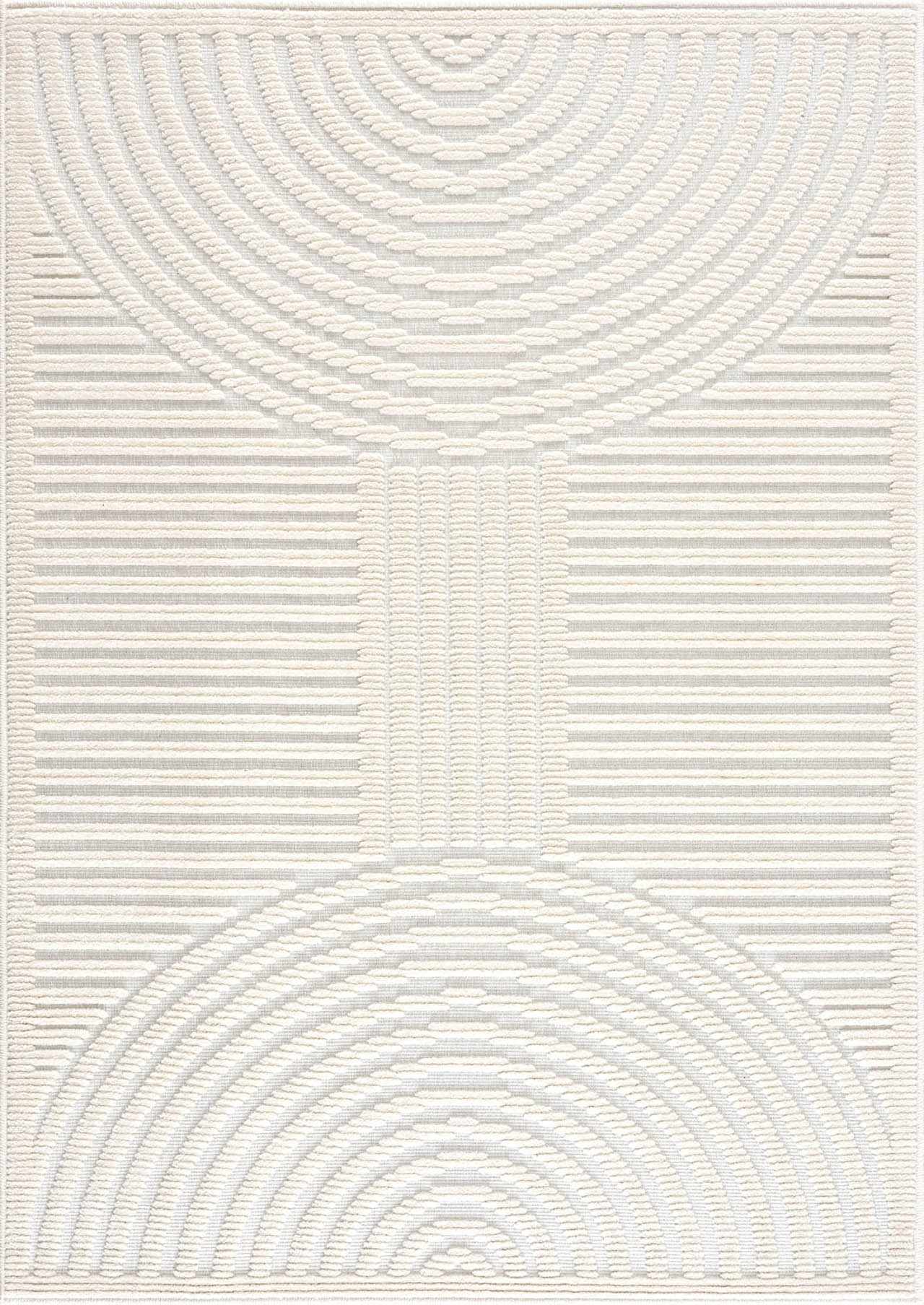 Deron White Washable Area Rug - Soft Durable Stylish Floor Mat