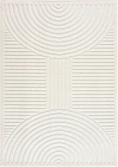 Deron White Washable Area Rug - Soft Durable Stylish Floor Mat