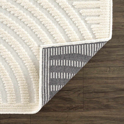 Deron White Washable Area Rug - Soft Durable Stylish Floor Mat