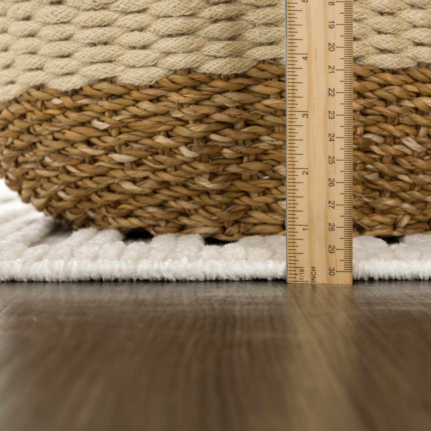 Deron White Washable Area Rug - Soft Durable Stylish Floor Mat