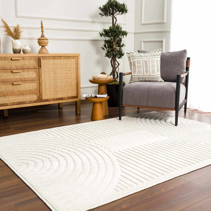 Deron White Washable Area Rug - Soft Durable Stylish Floor Mat