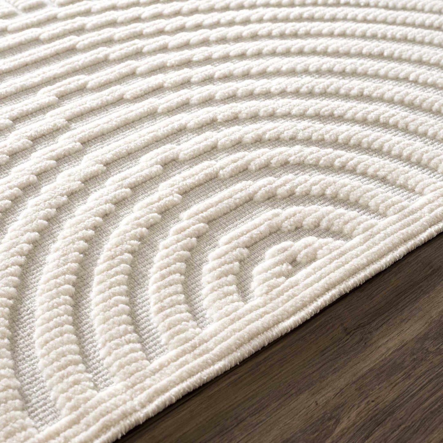 Deron White Washable Area Rug - Soft Durable Stylish Floor Mat