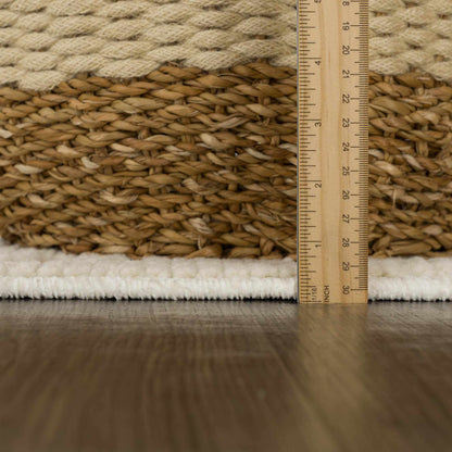 3D White Washable Rug - Stylish Durable Easy to Clean