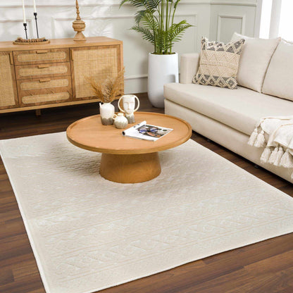 3D White Washable Rug - Stylish Durable Easy to Clean