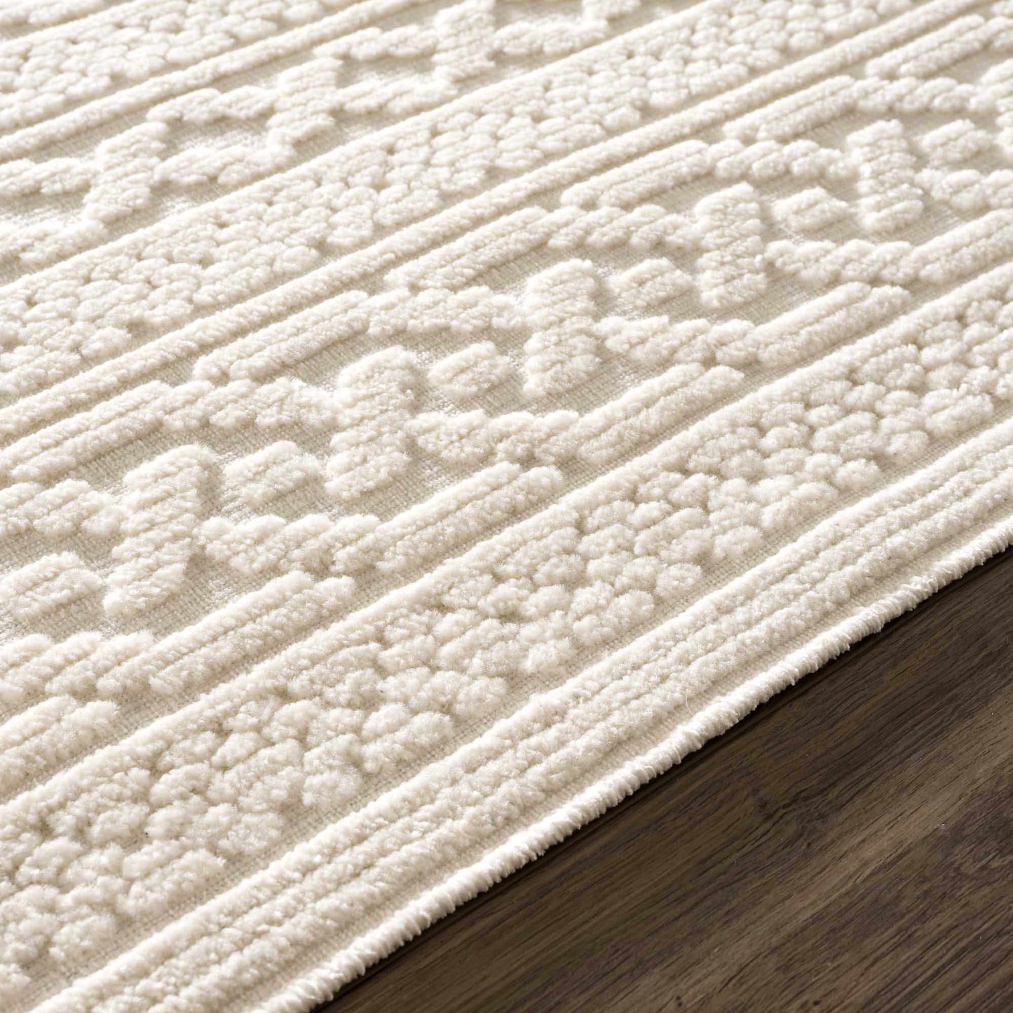 3D White Washable Rug - Stylish Durable Easy to Clean