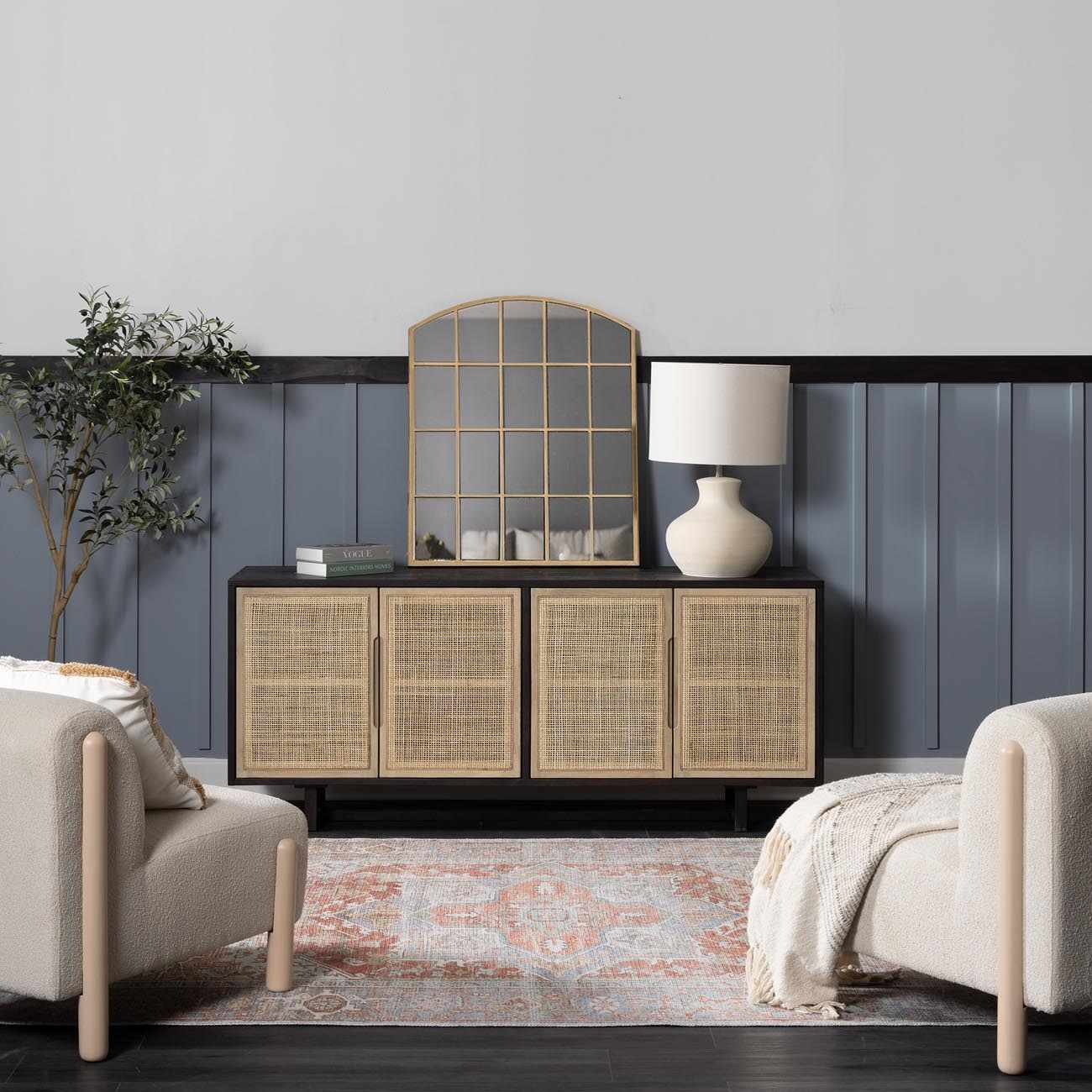 Washable Rust Area Rug - Stylish Durable Easy to Clean