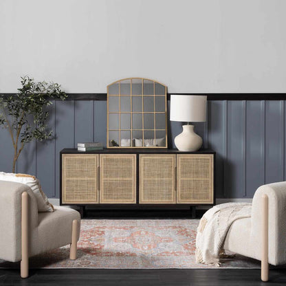 Washable Rust Area Rug - Stylish Durable Easy to Clean