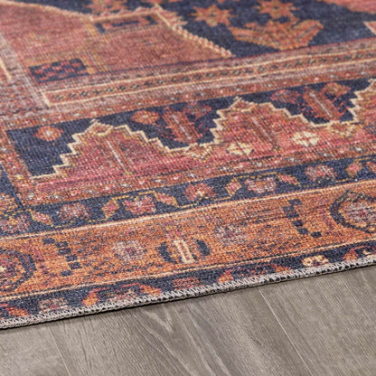 Vintage Washable Flat Pile Rug - Malamote Collection for Stylish Decor