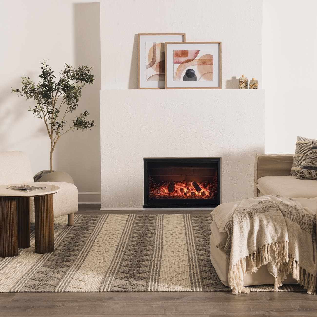 Mineola Wool Area Rug - Soft Durable Stylish Floor Covering