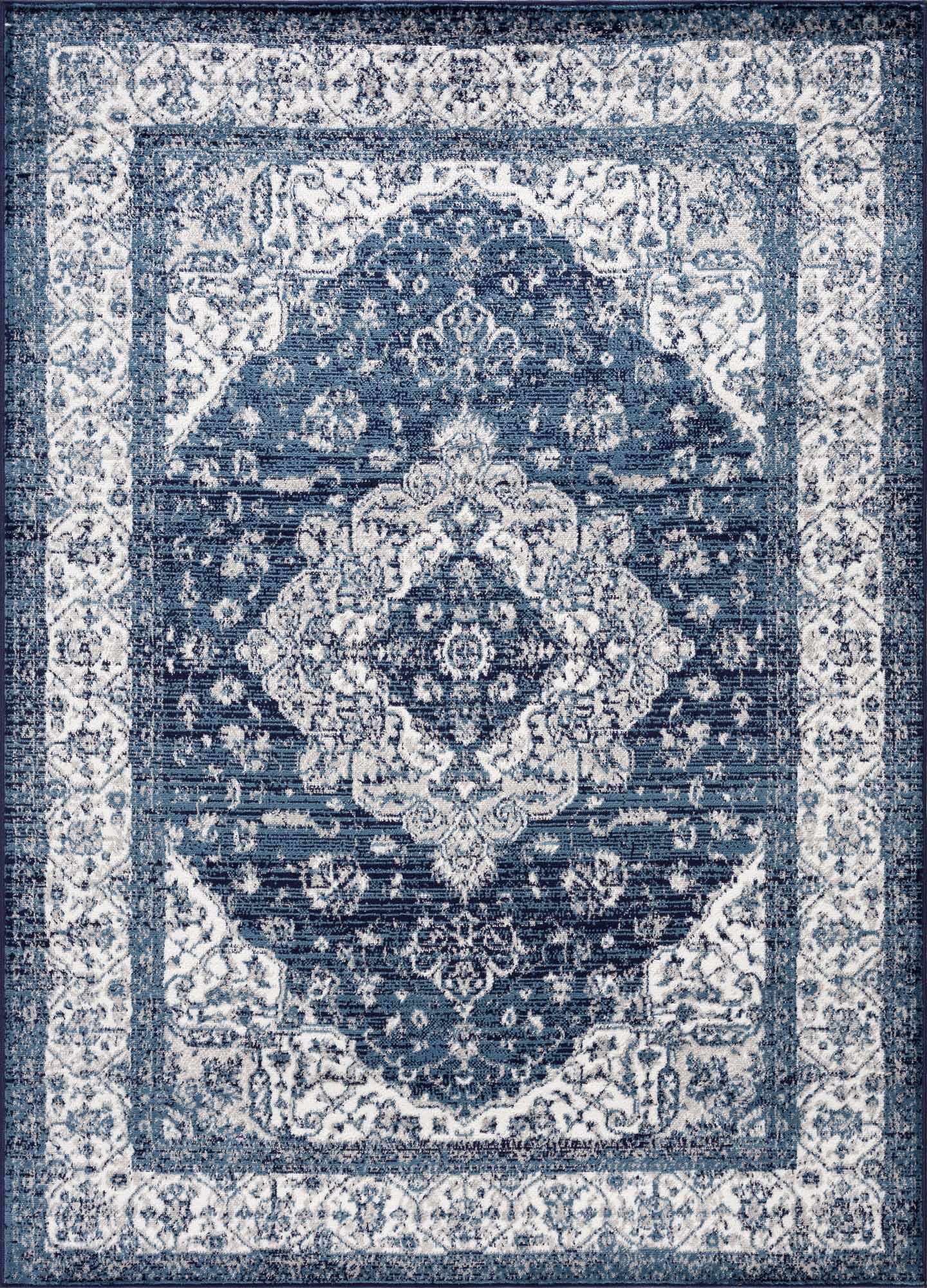 Billy Blue Medallion Area Rug - Stylish Home Decor Accent
