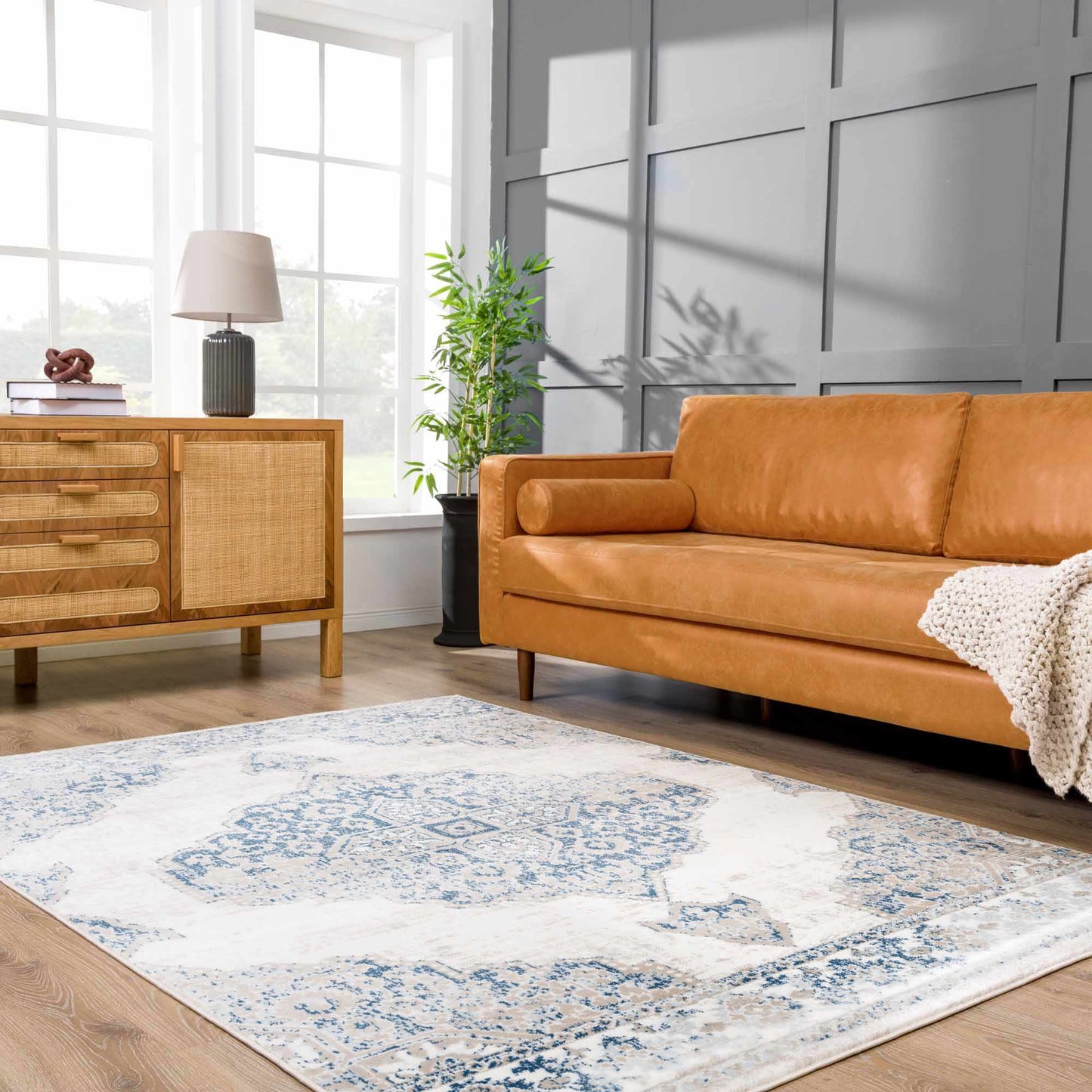 Fashionable floor rug